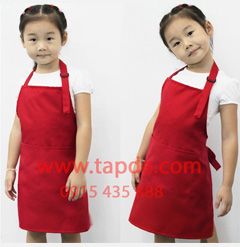 Tạp dề trẻ em màu đỏ