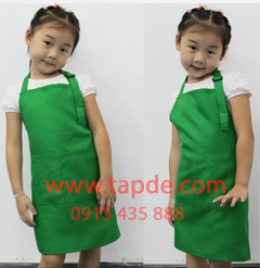 Tạp dề trẻ em màu xanh lá