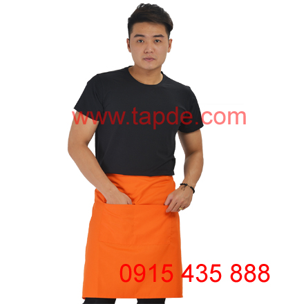 Tạp dề cam ngắn