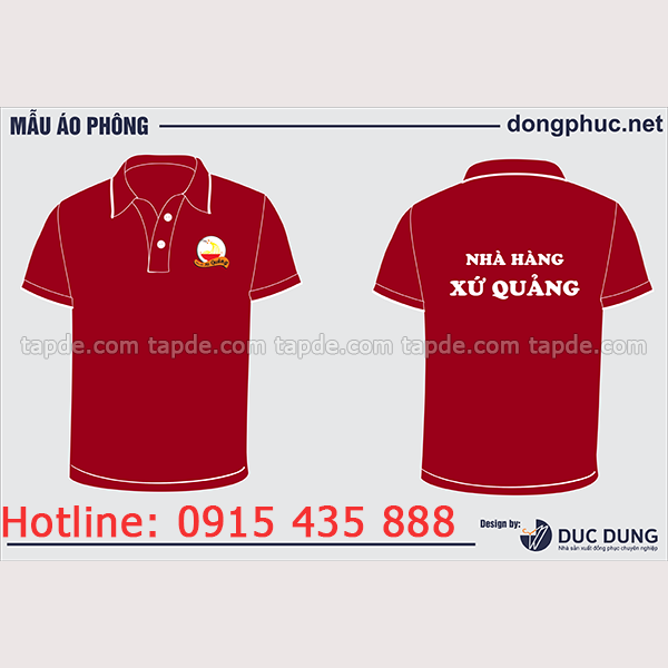 Áo phông nhà hàng Xứ Quảng