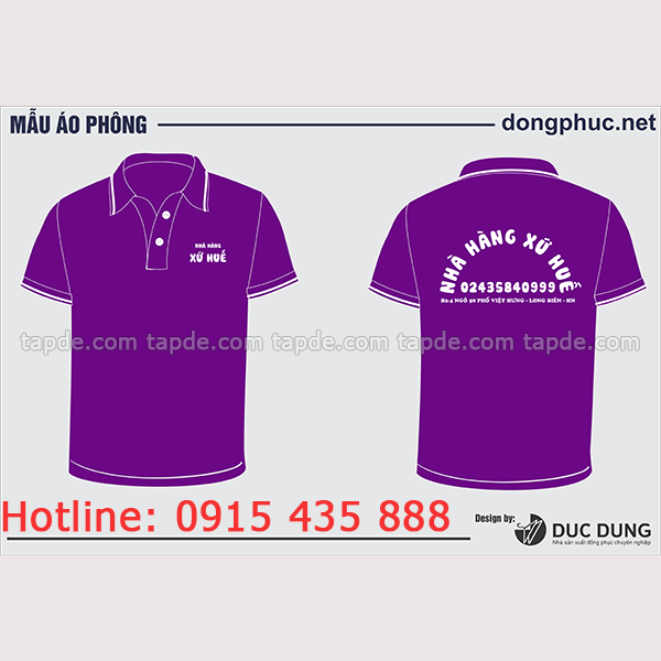 In Đồng phục nhà hàng tại Chương Mỹ