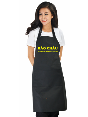 In tạp dề cửa hàng Bảo Châu