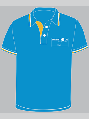 In áo công ty Bảo Việt Life