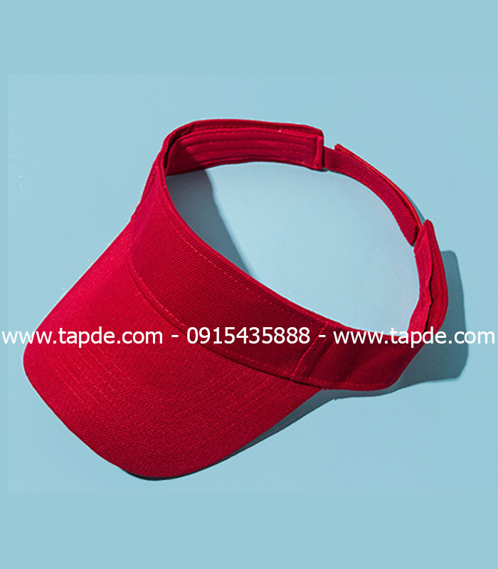 Mũ lưỡi trai nửa đầu màu đỏ