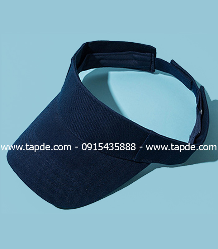 Mũ lưỡi trai nửa đầu màu xanh đen