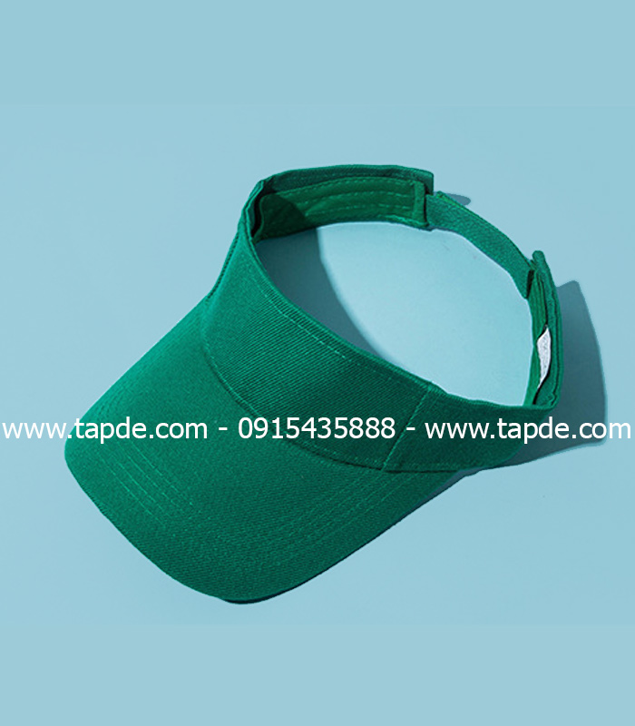 Mũ lưỡi trai nửa đầu màu xanh lá