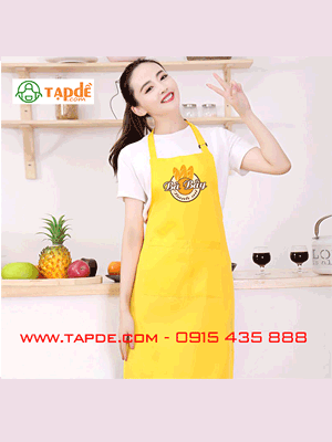 Tạp dề quán bánh mì Bà bảy