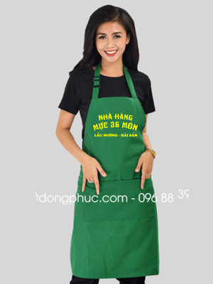 Tạp dề nhà hàng mực 7 món