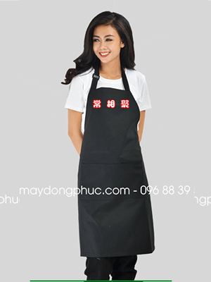 Tạp dề dáng dài màu đen