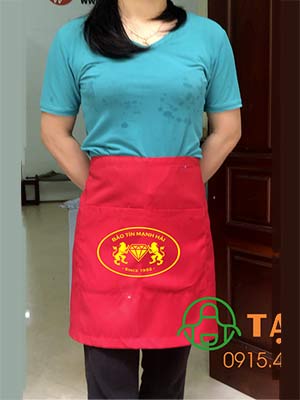 Tạp dề cửa hàng Bảo Tín Mạnh Hải