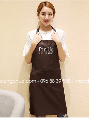 Tạp dề Quán coffee For us