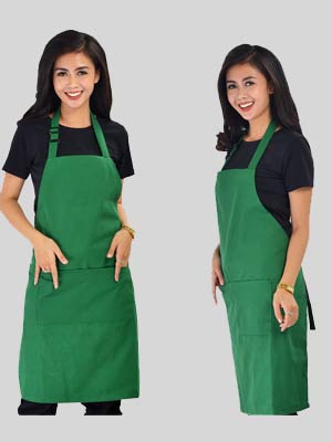 Tạp dề đồng phục màu xanh lá