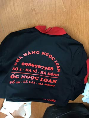 Áo phông Nhà hàng Ngọc Loan