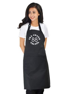 Tạp dề Quán trà chanh trà sữa 88