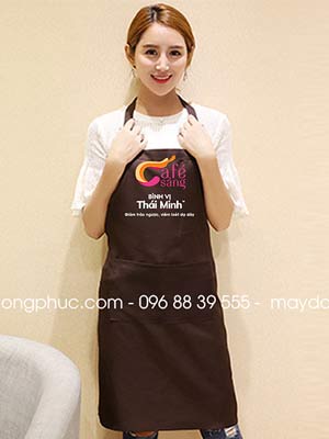 Tạp dề quán Cafe Sáng Bình vị Thái Minh