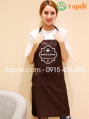 Tạp dề Quán Queen Coffee