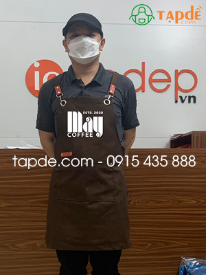 Tạp dề Quán May Coffee ESTD 2020