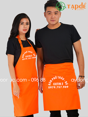 Tạp dề Quán Bún phở trâu - bò Cutin 2