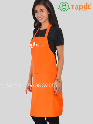 Tạp dề màu cam Fabbi