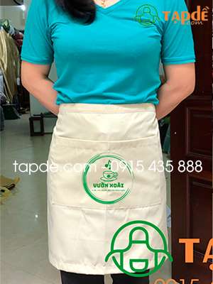 Tạp dề dáng ngắn Quán Cafe Vườn Xoài