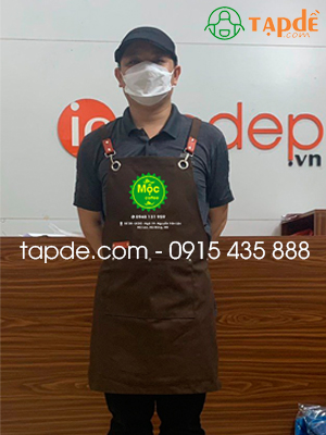 Tạp dề dáng dài Quán Mộc Coffee