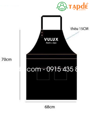 Tạp dề Tiệm Vulux Nails & Spa