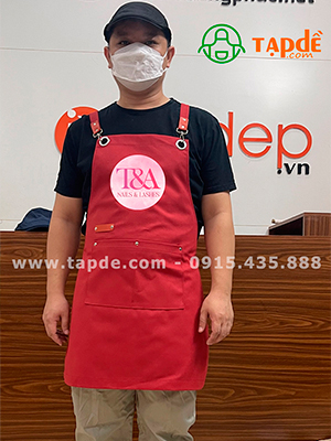 Tạp dề Tiệm Nails & Lashes T&A
