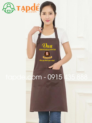 Tạp dề Quán Vua bánh mì heo lu giòn tan