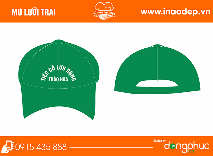 Mũ lưỡi trai Tiệc cỗ lưu động Thảo Hoa | Mu luoi trai dong phuc