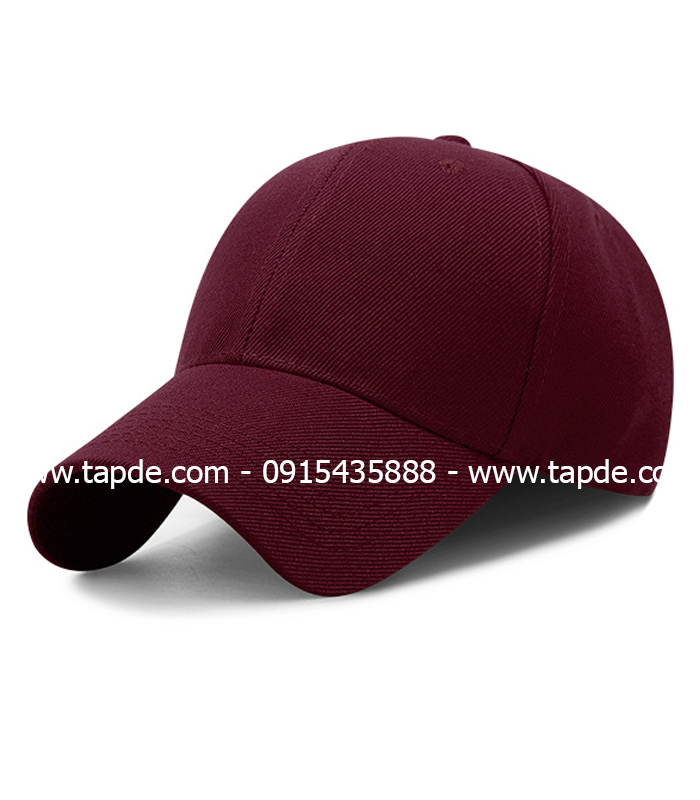 Mũ lưỡi trai màu đỏ đô | Mu luoi trai