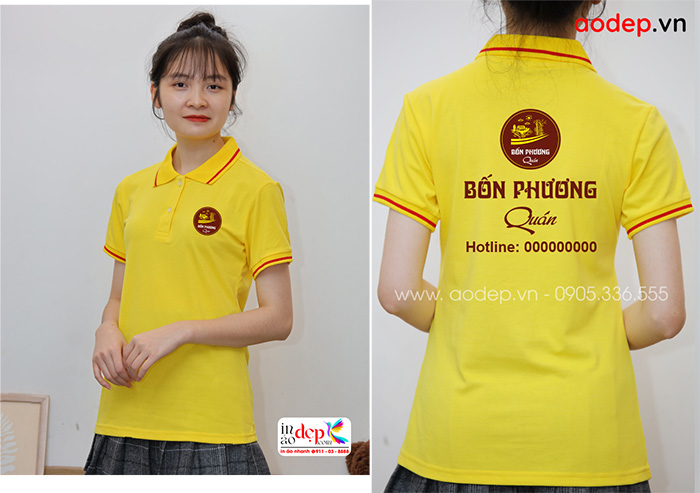 Áo phông đồng phục Bốn Phương Quán | Ao phong dong phuc