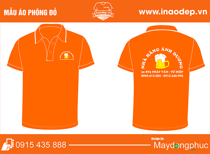 Áo phông Nhà hàng Ánh Dương | Ao phong dong phuc