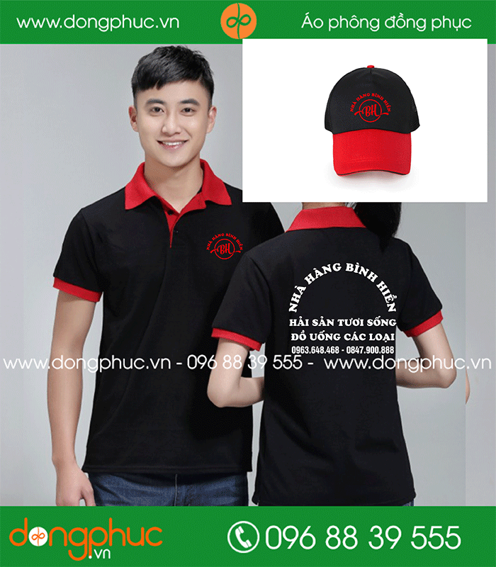 Áo phông Nhà hàng Bình Hiền | Ao phong dong phuc