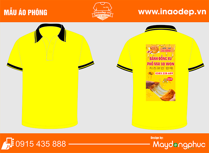 Áo phông Quán Bánh đồng xu phô mai 10 won | Ao phong dong phuc