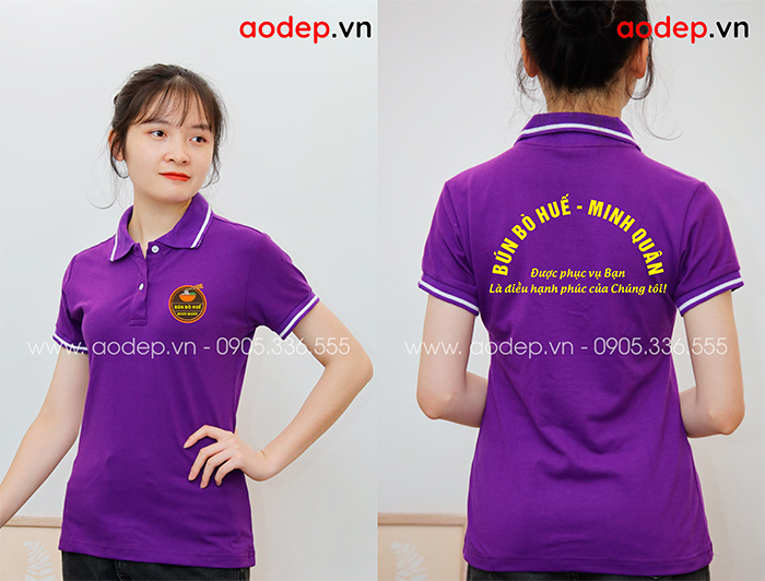 Áo phông Quán bún bò Huế - Minh Quân | Ao phong dong phuc