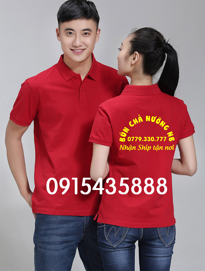 Áo phông Quán bún chả nướng NB | Ao phong dong phuc