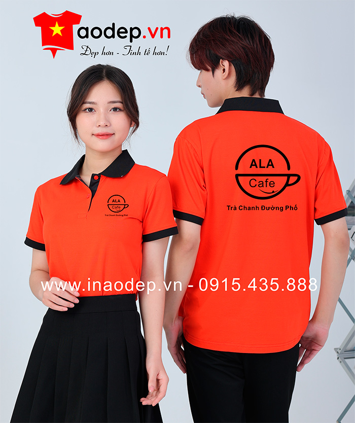 Áo phông Quán Trà chanh ALA Cafe | Ao phong dong phuc