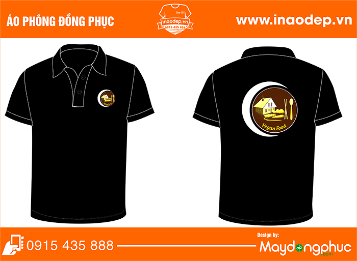 Áo phông Quán Vegan Food | Ao phong dong phuc