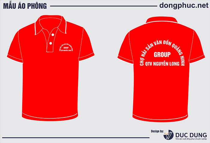 Áo phông Chợ hải sản Vân Đồn QTV Nguyễn Long | Ao phong dong phuc