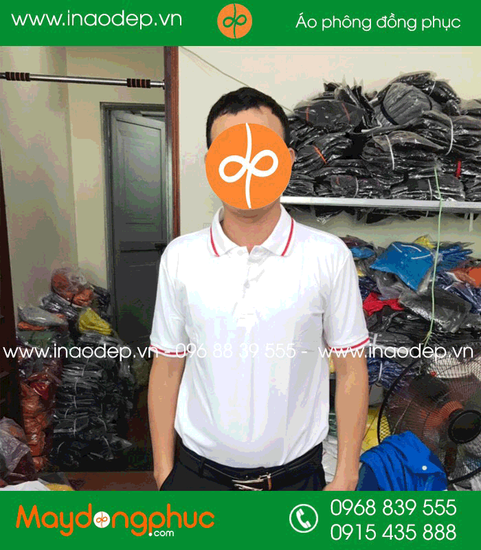 Áo phông đồng phục màu trắng | Ao phong dong phuc