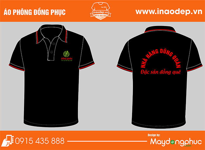 Áo phông Nhà hàng Dũng Quán | Ao phong dong phuc