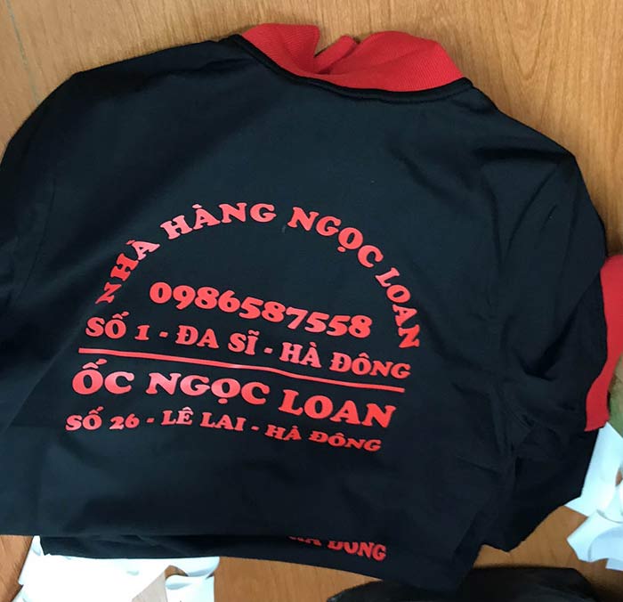 Áo phông Nhà hàng Ngọc Loan | Ao phong dong phuc
