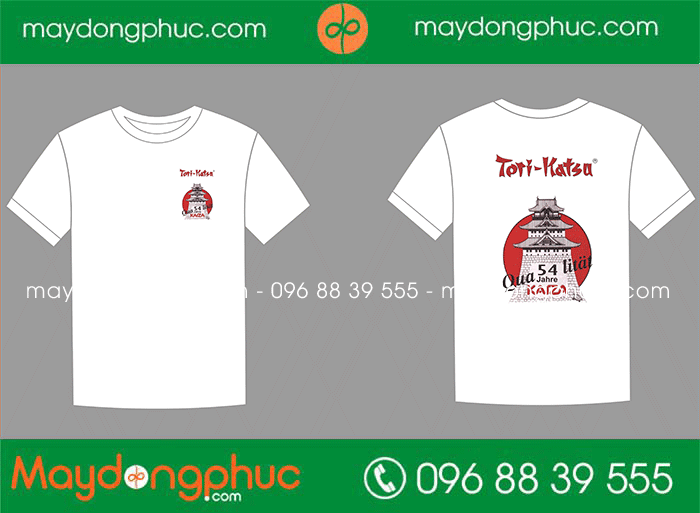 Áo phông cổ tròn Nhà hàng Tori - Katsu Kara | Ao phong dong phuc