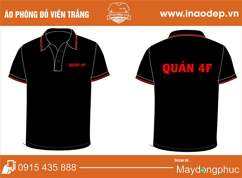 Áo phông đồng phục quán 4F | Ao phong dong phuc