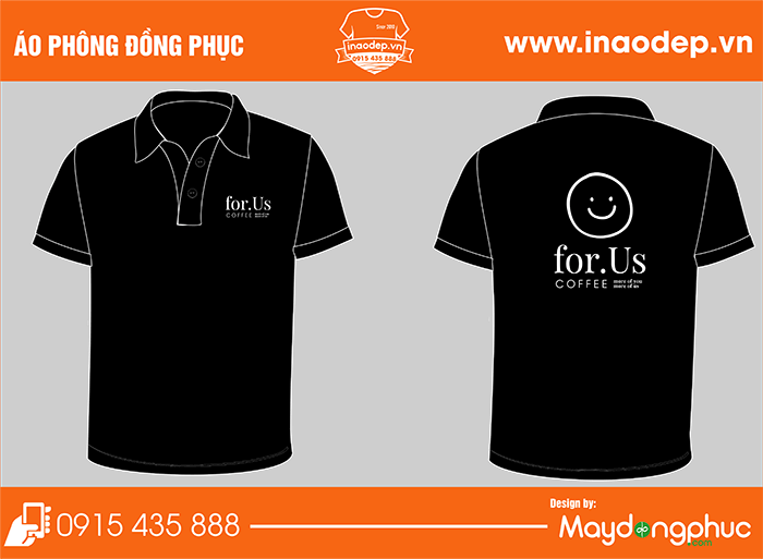 Áo phông Quán coffee For.US | Ao phong dong phuc