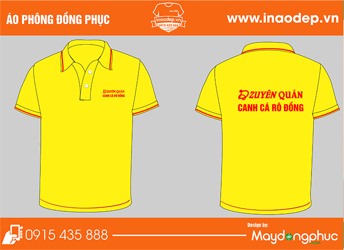 Áo phông đồng phục Quán Dzuyên | Ao phong dong phuc