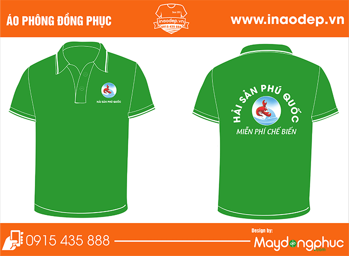 Áo phông Quán hải sản Phú Quốc | Ao phong dong phuc