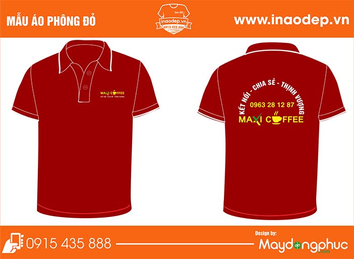 Áo phông Quán Maxi cafe | Ao phong dong phuc
