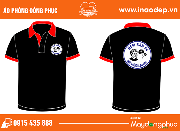 Áo phông Quán nem rán 64 | Ao phong dong phuc