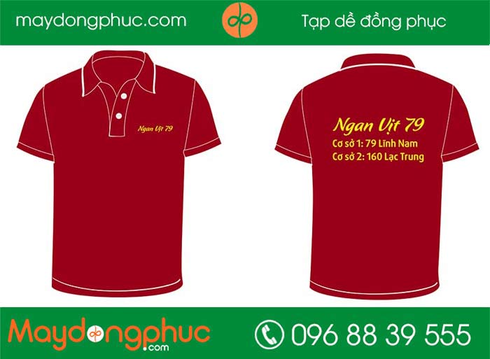 Áo phông quán Ngan Vịt 79 | Ao phong dong phuc